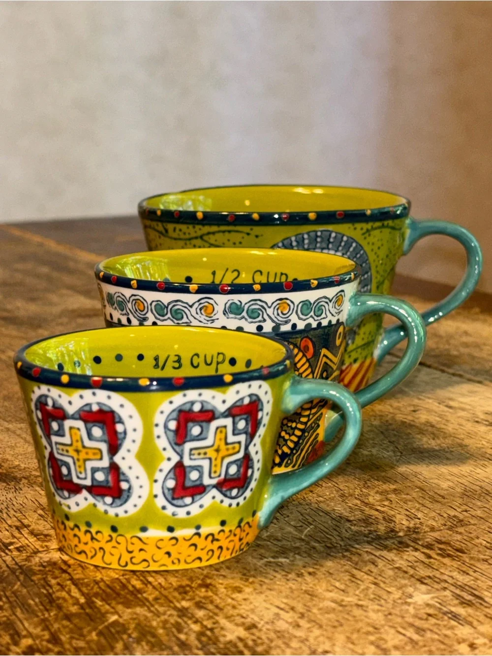 Anthropologie 3pc measuring cup set